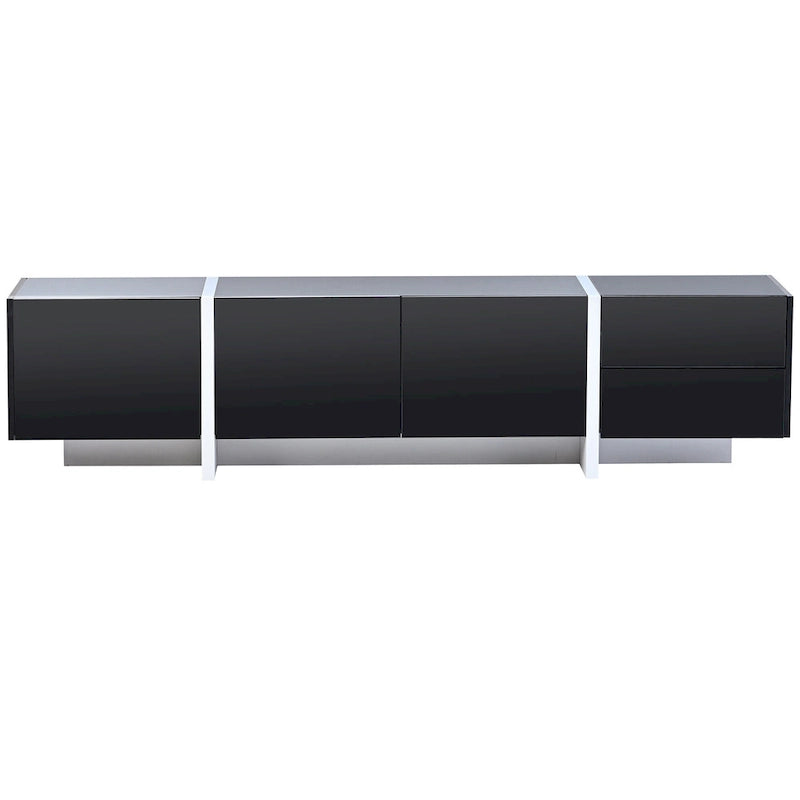 Mobile TV lucido da 74.8" con cassetti e ante per TV fino a 80"