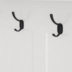 Hallway Hall Tree with Bench, Coat Hooks, Storage Shelves, and Pegboard