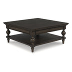 Dark Brown Square Cocktail Table - 42 W x 42 D x 18.63 H