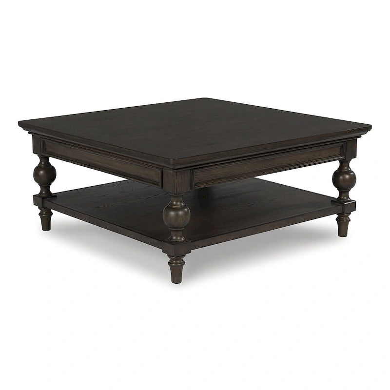 Dark Brown Square Cocktail Table - 42 W x 42 D x 18.63 H