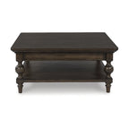 Dark Brown Square Cocktail Table - 42 W x 42 D x 18.63 H