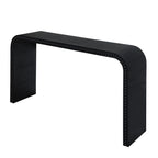 48-Zoll-Konsolentisch mit geschwungenem Wasserfall-Design und Holzperlen-Details