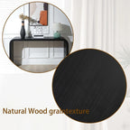 48-Zoll-Konsolentisch mit geschwungenem Wasserfall-Design und Holzperlen-Details