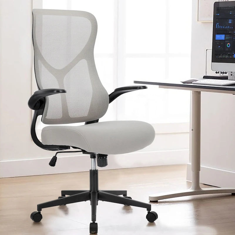 Chaise de bureau ergonomique avec hauteur réglable et dossier en maille