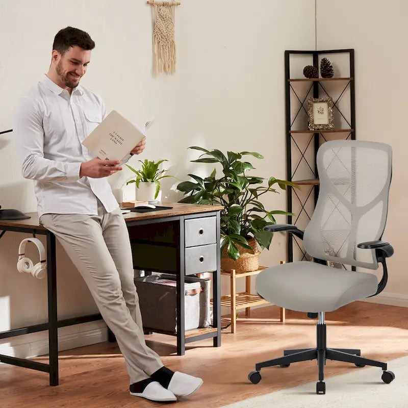Ergonomic Office Chair with Adjustable Height and Mesh Back