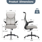 Chaise de bureau ergonomique avec hauteur réglable et dossier en maille