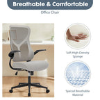 Chaise de bureau ergonomique avec hauteur réglable et dossier en maille