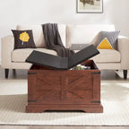 Square Coffee Table with Hidden Storage and Lift Top