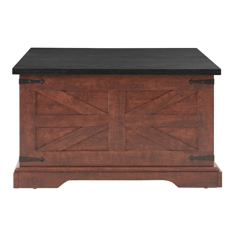 Square Coffee Table with Hidden Storage and Lift Top