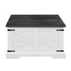 Square Coffee Table with Hidden Storage and Lift Top