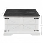 Square Coffee Table with Hidden Storage and Lift Top