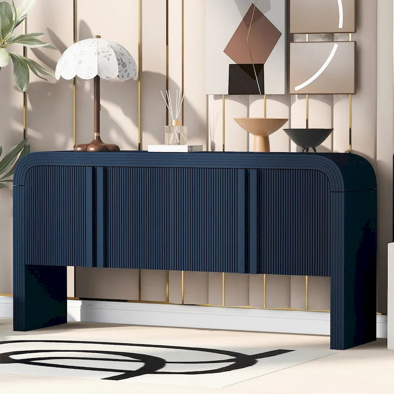 4-Door Storage Cabinet Sideboard with Adjustable Shelves