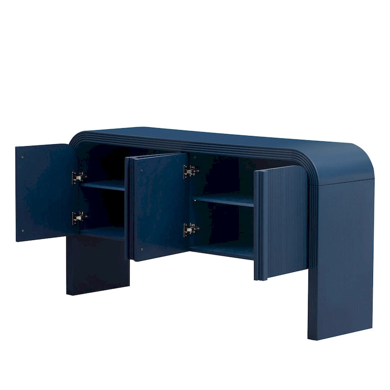 Aufbewahrungs-Sideboard mit 4 Türen und verstellbaren Einlegeböden