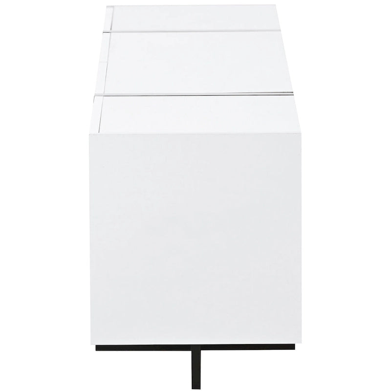 TV-meubel van 74.8" met hoogglansafwerking en opbergruimte voor tv's tot 80"