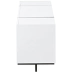TV-meubel van 74.8" met hoogglansafwerking en opbergruimte voor tv's tot 80"