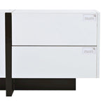 TV-meubel van 74.8" met hoogglansafwerking en opbergruimte voor tv's tot 80"