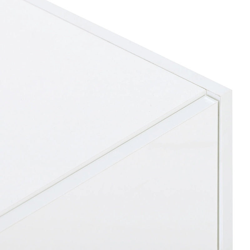 TV-meubel van 74.8" met hoogglansafwerking en opbergruimte voor tv's tot 80"