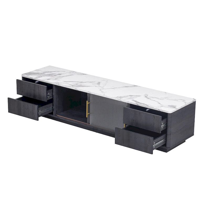 62.9" TV Stand with 4 Drawers and Large Storage Cabinet for TVs Up to 70"