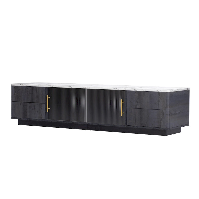 62.9" TV Stand with 4 Drawers and Large Storage Cabinet for TVs Up to 70"