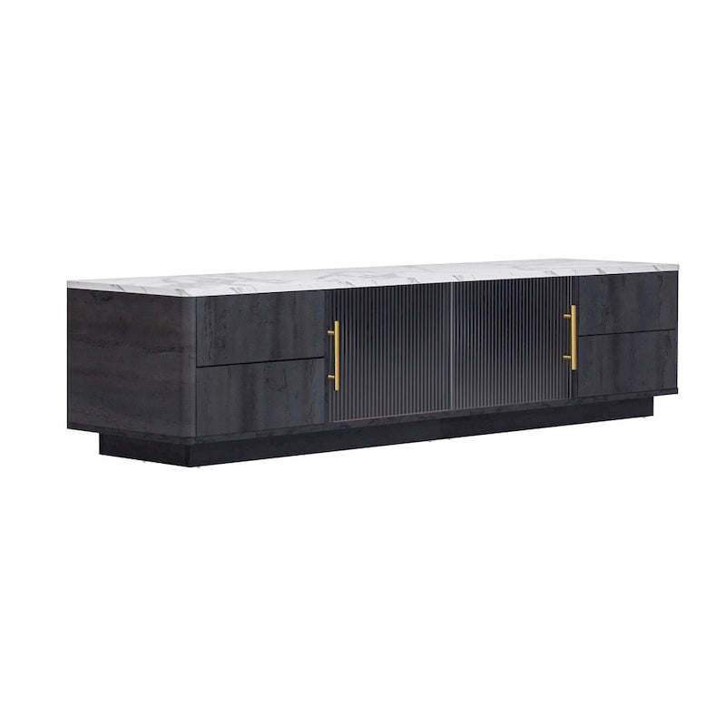 62.9" TV Stand with 4 Drawers and Large Storage Cabinet for TVs Up to 70"