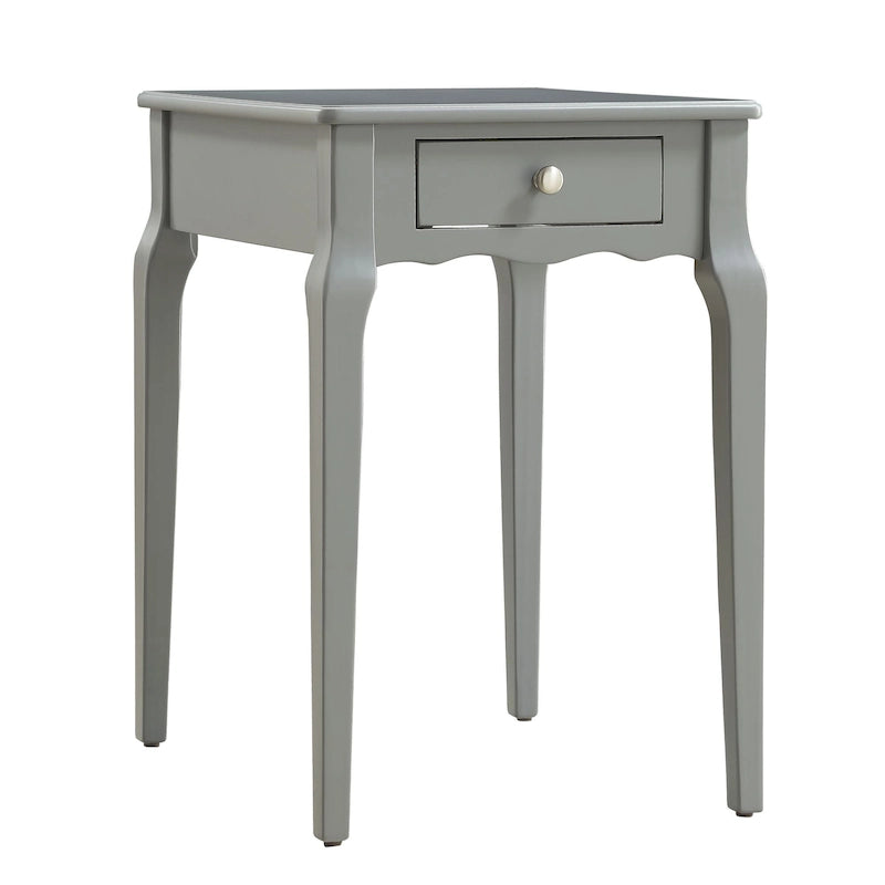 1-Drawer Wood Storage Side Table