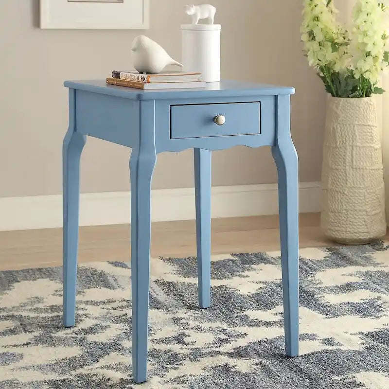 1-Drawer Wood Storage Side Table