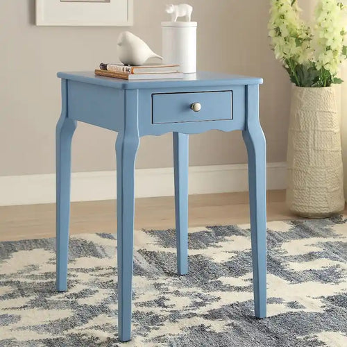 1-Drawer Wood Storage Side Table