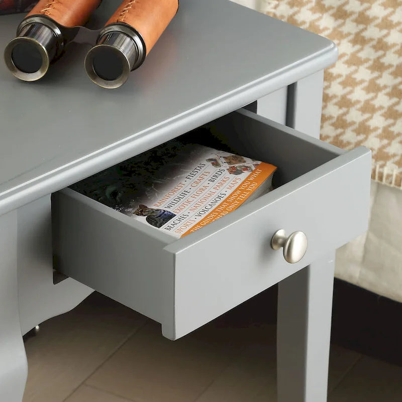 1-Drawer Wood Storage Side Table