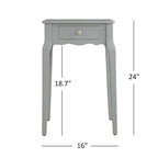 1-Drawer Wood Storage Side Table