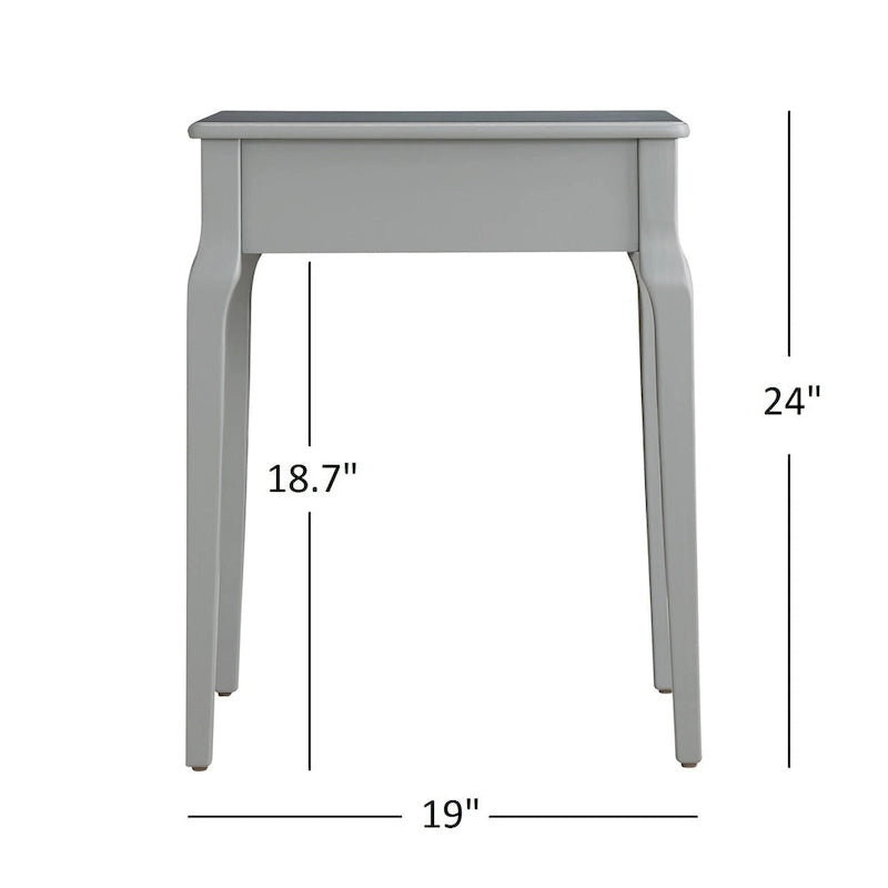 1-Drawer Wood Storage Side Table