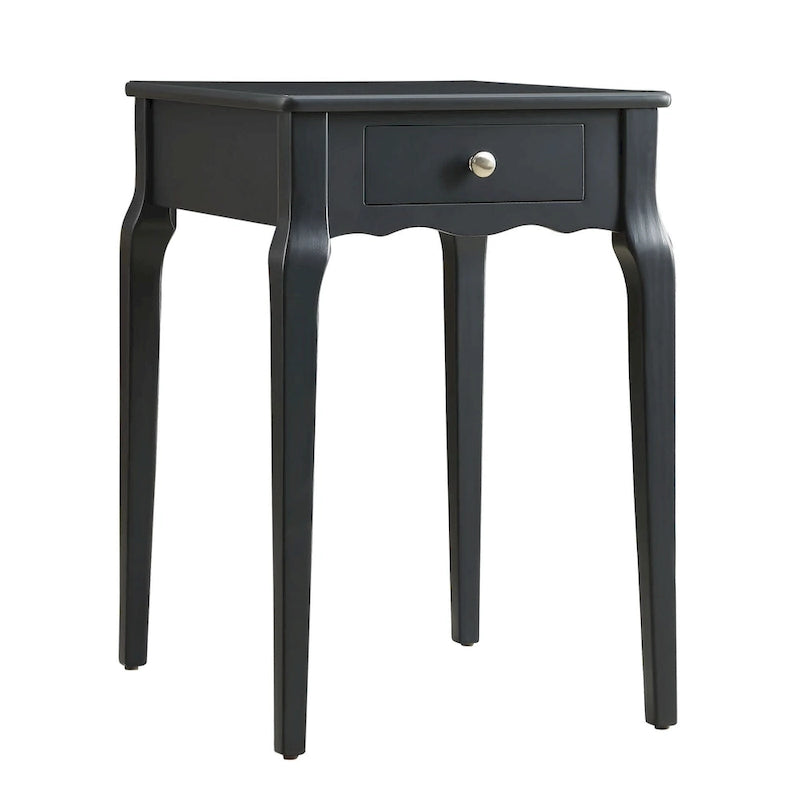 1-Drawer Wood Storage Side Table