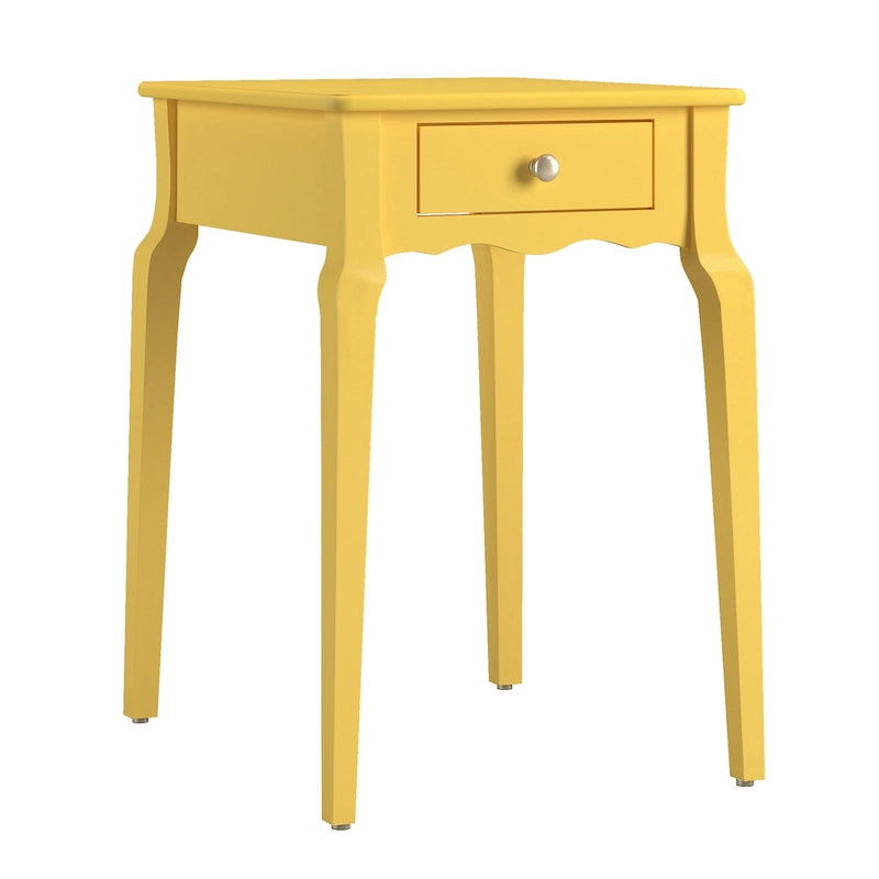 1-Drawer Wood Storage Side Table