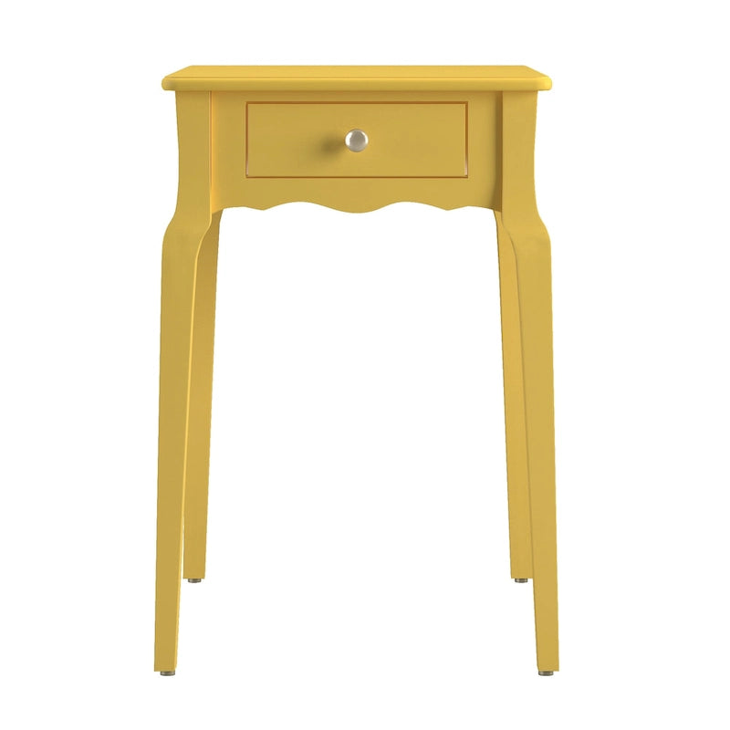 1-Drawer Wood Storage Side Table