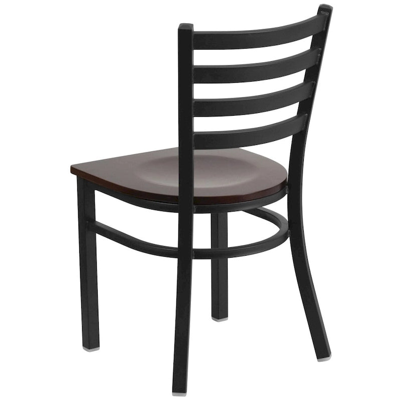 2-Pack Ladder Back Metal Dining Chair – 16.5"W x 17"D x 32.25"H