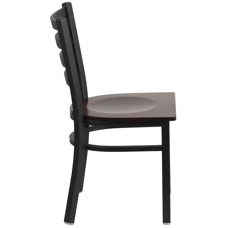 2-Pack Ladder Back Metal Dining Chair – 16.5"W x 17"D x 32.25"H