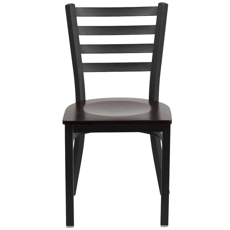 2-Pack Ladder Back Metal Dining Chair – 16.5"W x 17"D x 32.25"H