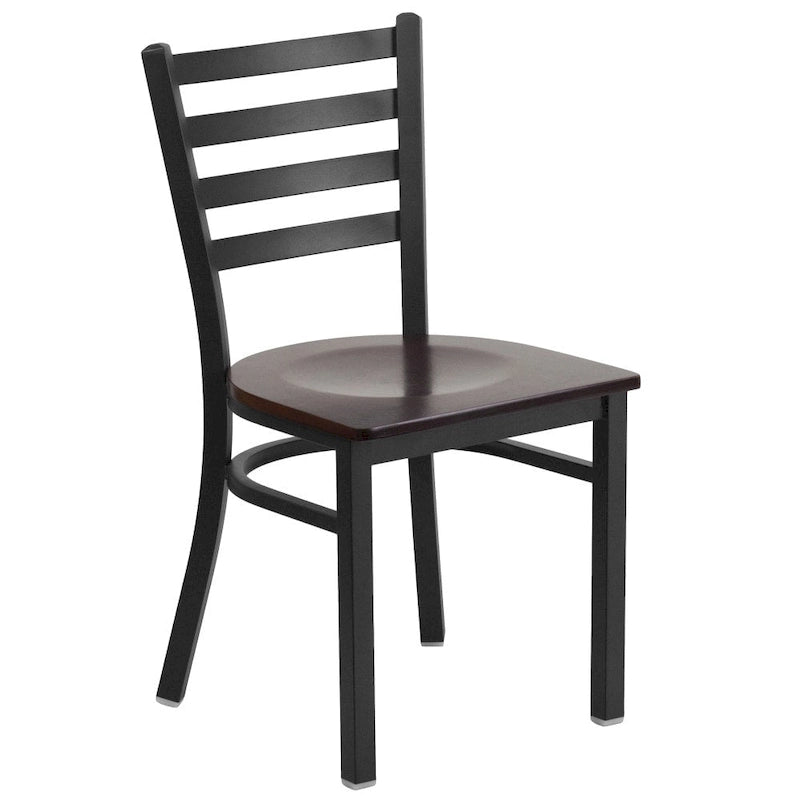 2-Pack Ladder Back Metal Dining Chair – 16.5"W x 17"D x 32.25"H