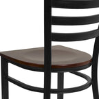 2-Pack Ladder Back Metal Dining Chair – 16.5"W x 17"D x 32.25"H