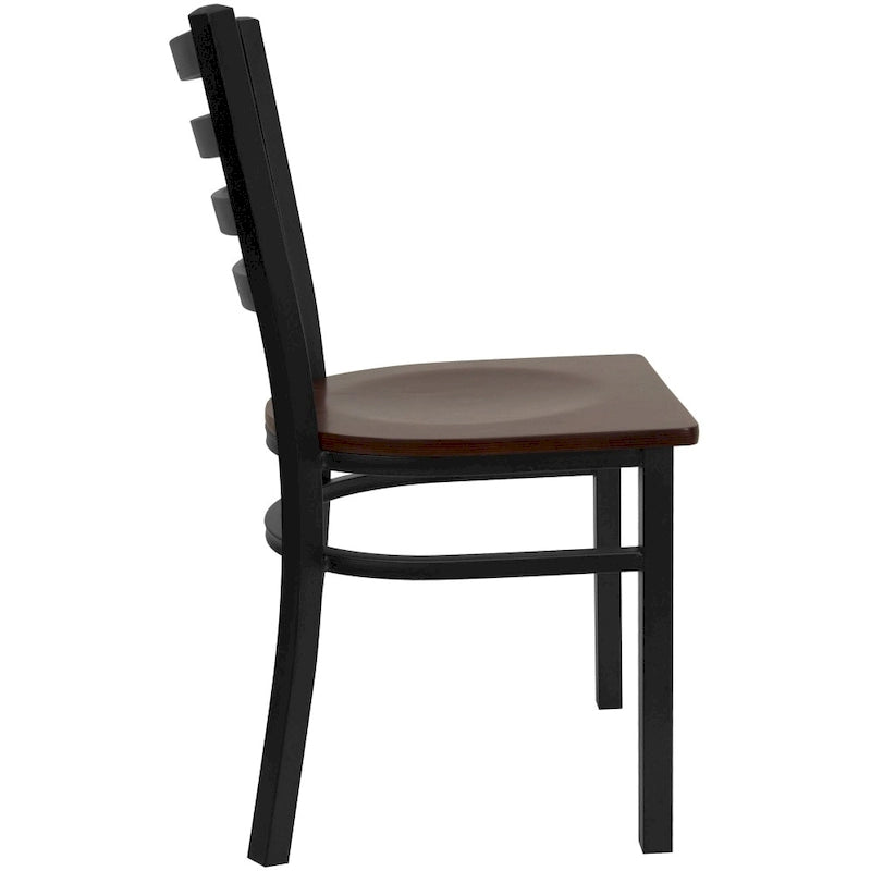 2-Pack Ladder Back Metal Dining Chair – 16.5"W x 17"D x 32.25"H