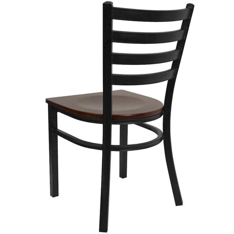 2-Pack Ladder Back Metal Dining Chair – 16.5"W x 17"D x 32.25"H