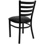 2-Pack Ladder Back Metal Dining Chair – 16.5"W x 17"D x 32.25"H