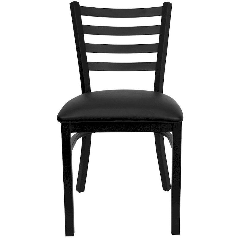 2-Pack Ladder Back Metal Dining Chair – 16.5"W x 17"D x 32.25"H