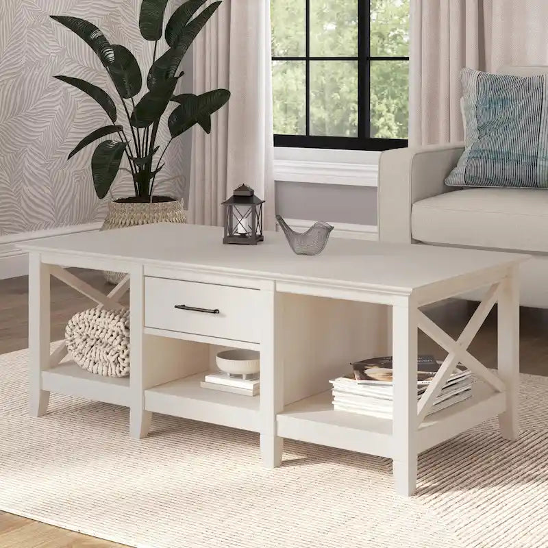 Coffee Table with Storage and Drawers