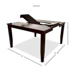 Counter Height Dining Table with Self-Storing Leaf