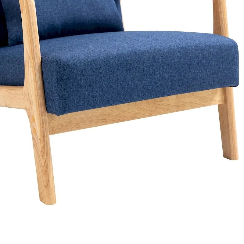 Upholstered Accent Chair with Wood Frame - 25.8"W x 28.7"H x 32.3"D