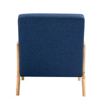 Fauteuil d'appoint rembourré avec structure en bois - 25.8"W x 28.7"H x 32.3"D