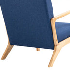 Fauteuil d'appoint rembourré avec structure en bois - 25.8"W x 28.7"H x 32.3"D
