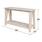 Solid Wood Console / Sofa Table
