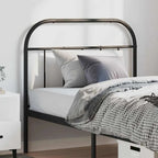 38.2 Inch Metal Headboard, Farmhouse Rustic Style