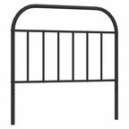 38.2 Inch Metal Headboard, Farmhouse Rustic Style
